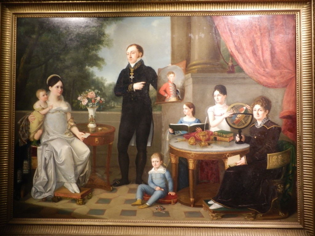 "Ritratto della famiglia Bianchi" (1818) di Carlotta Cargalli.