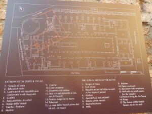 Mappa della Casa delle Vestali