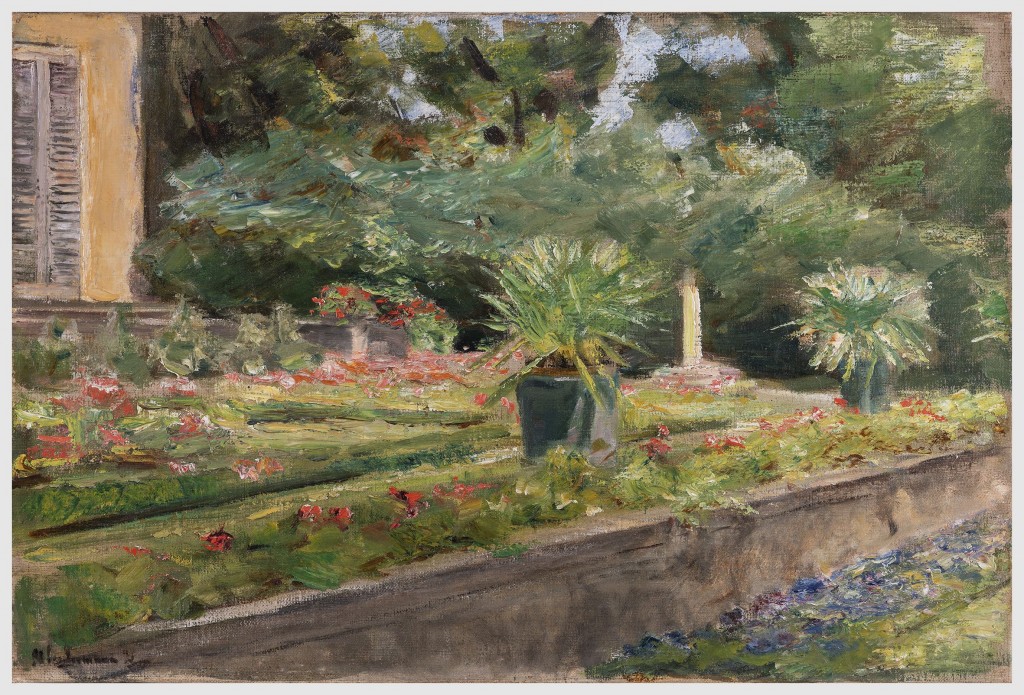 "La terrazza fiorita nel giardino sul Wannsee verso nord-ovest" (1915)  Max-Liebermann-Gesellschaft Berlin e.V.