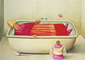 "El bano vaticano", (2006), Fermando Botero. (copyright)